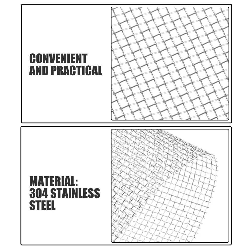 ตะแกรงสแตนเลส 304 18 ตาข่ายละเอียด สำหรับระบายอากาศภายในบ้าน แผ่นตาข่ายโลหะ ทนทาน ชิ้นส่วนเครื่องมือช่วยการไหลเวียนของอากาศ