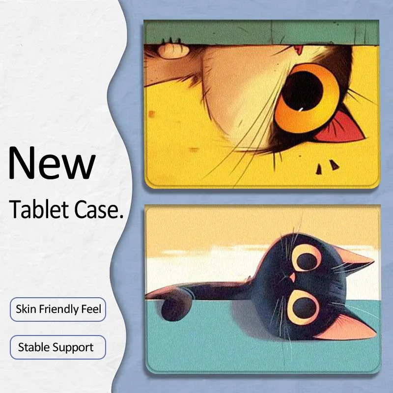 

Art Cartoon Cat Popular Gift For Xiaoxin Lenovo Tab P12 Extreme Legion Y900 Idea Pro GT 12.1 2025 Foldable Tablet Case
