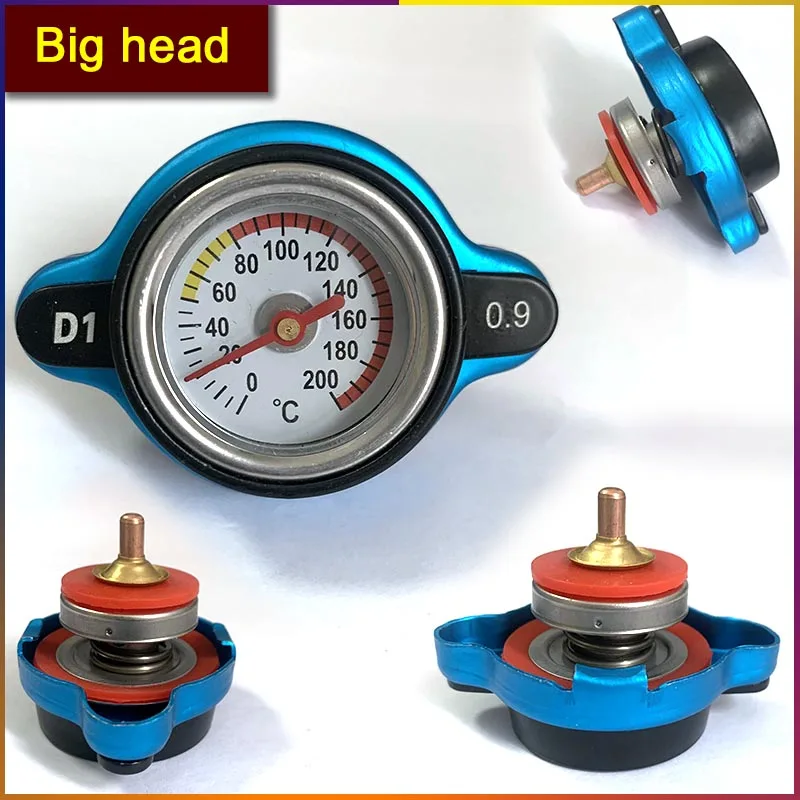 Gauge Radiator Cap For Car Motorcycle Racing 0.9/1.1/1.3/1.8bar Small Head and Big Head Tank Cover Thermostatic Universal