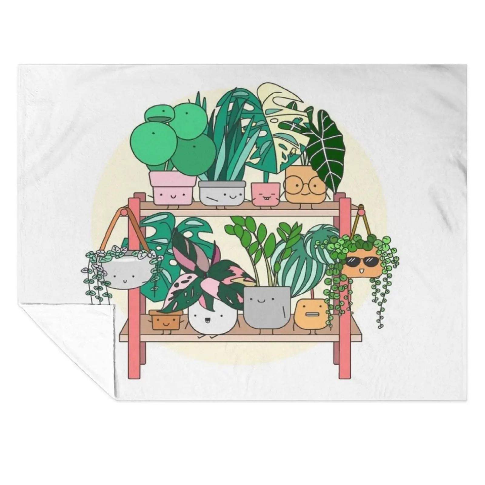 

Little Plant Stand of Joy Throw Blanket Nap Bed Fashionable Soft manga Blankets