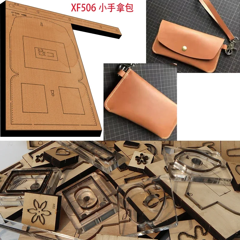 

Handmade Wooden Clutch Bag Knife Die Leather Craft Punch Hand Tool Cut Knife Mould XF506 Leather Tools