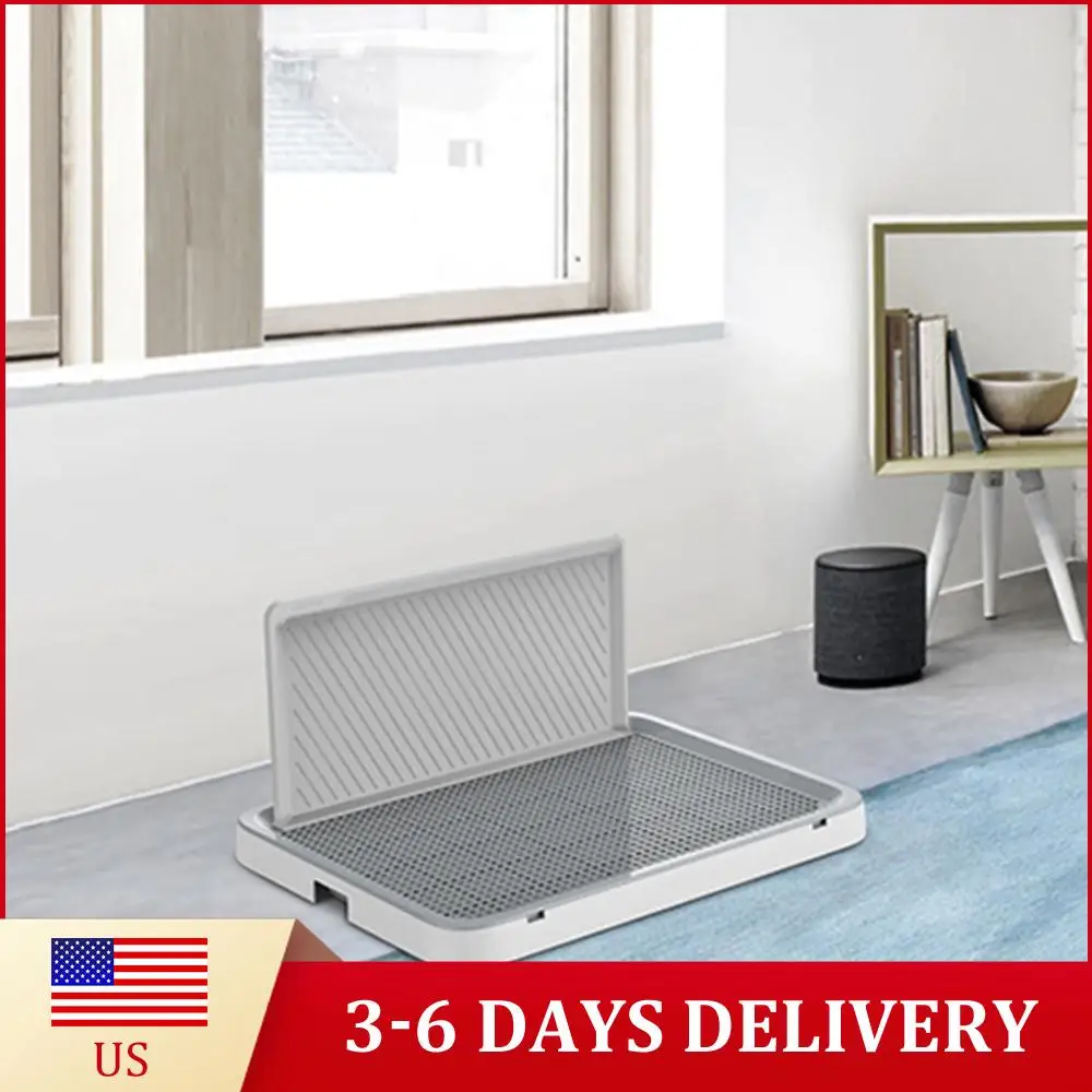 

Лоток-туалет для собак с держателем для пеленок и защитой от брызг, для приучения к туалету, для щенков и собак мелких пород