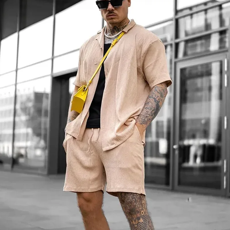 

Summer Men's Loose Color ort Sved irt orts Straight Leg Casual Pants Youthful Vitali Sle Cotton Linen Fabric
