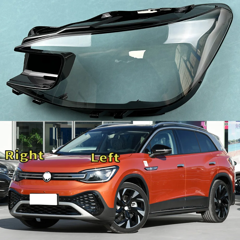 

Auto Light Cover Replacement For Volkswagen VW ID.6 CROZZ 2021-2024 Front Headlight Cover Left and Right Lampshade Plastic Shell
