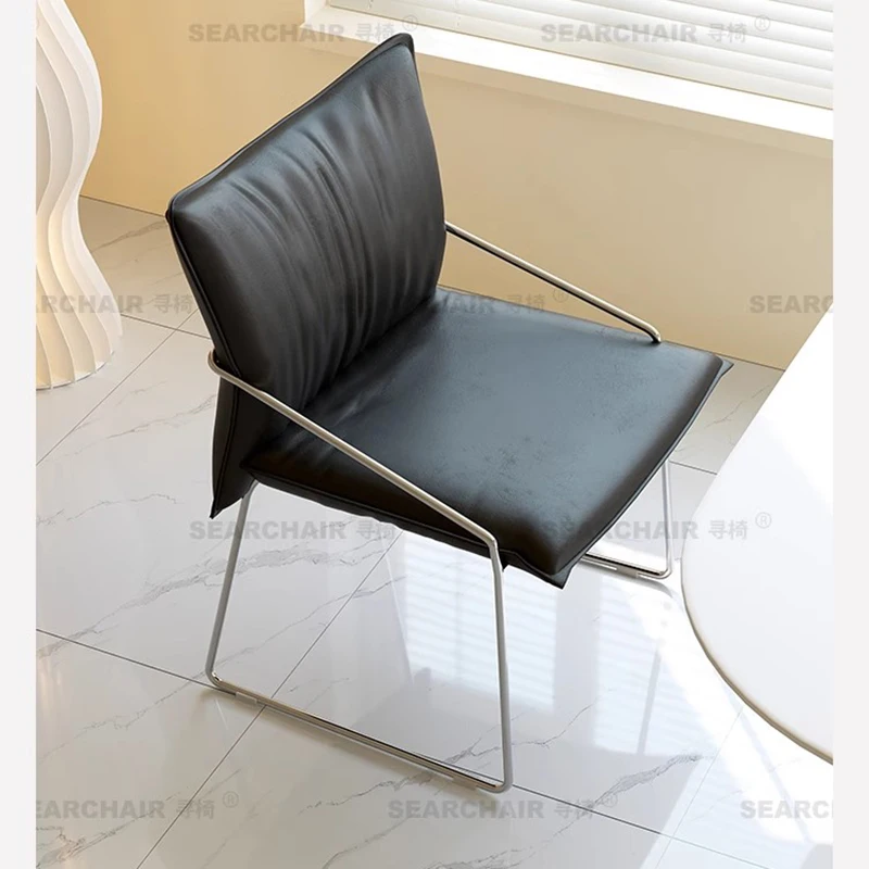 

Medieval Style Designer Chair Light Luxury Dining Italian Office Leisure Chair Small Apartment Single Stoelen Furniture