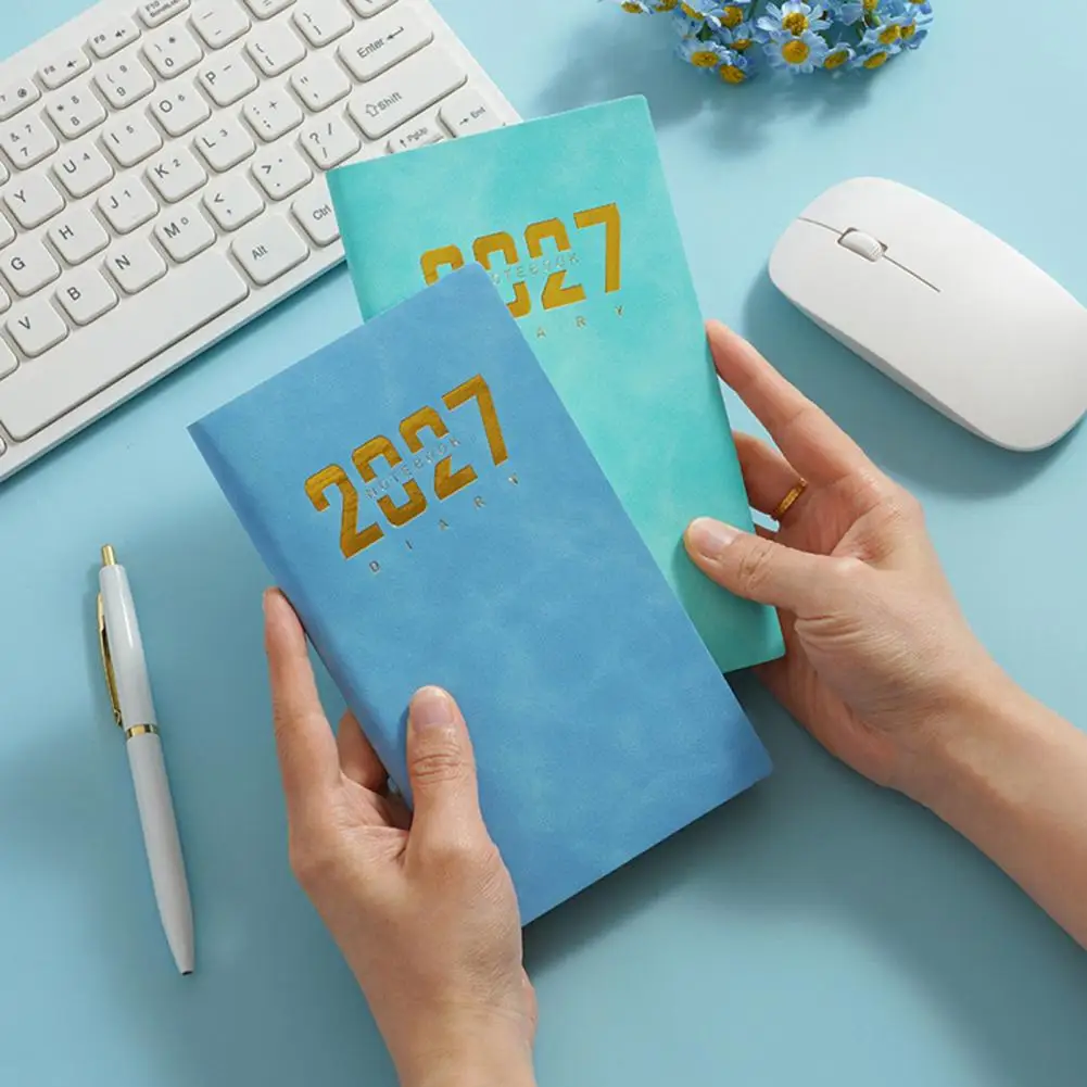 2027 Weekly Planner Pocket Size Agenda 2027 Agenda Notebook Pocket Size Pu Leather Cover Planner Practical Business Organizer