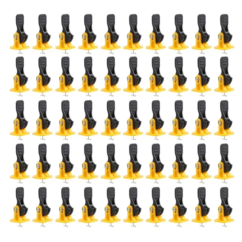 AB13-50Pcs Construction Tools Tile Leveler Adjuster Plastic Positioning Artifacts Leveler Locator Spacers For Flooring Wall