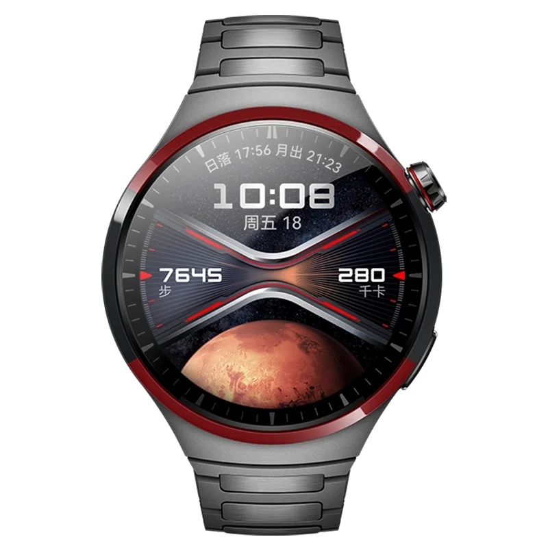 สายโลหะไทเทเนียมแท้แบบไม่มีช่องว่างสำหรับ HUAWEI WATCH 4 Pro สร้อยข้อมือโลหะสำหรับ HUAWEI WATCH 4 Pro สายธุรกิจ Correa