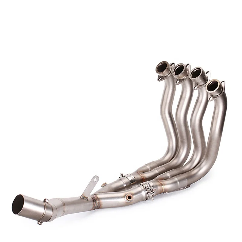 2026 CQJB Motorcycle Retrofit Mid Section Side Exhaust Pipe R1 09-14 for Ya-m--aha