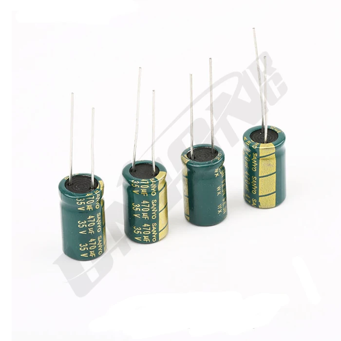 10PCS 470μF 35V Low ESR Capacitor - for 30A 40A 4in1 ESC & F4 Flight Controller Filtering, Reduce Noise & Voltage Spike