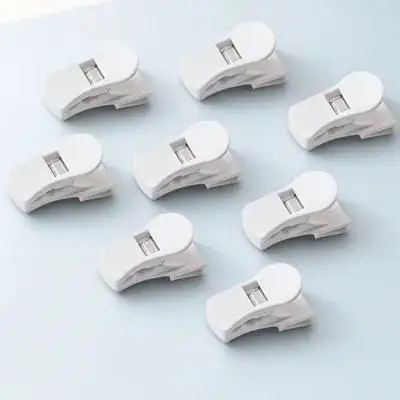 

8pcs Fridge Divider Clip Refrigerator Side Door Storage Organizer Multi-Function Hanging Clip For Freezer Food Bag Separation