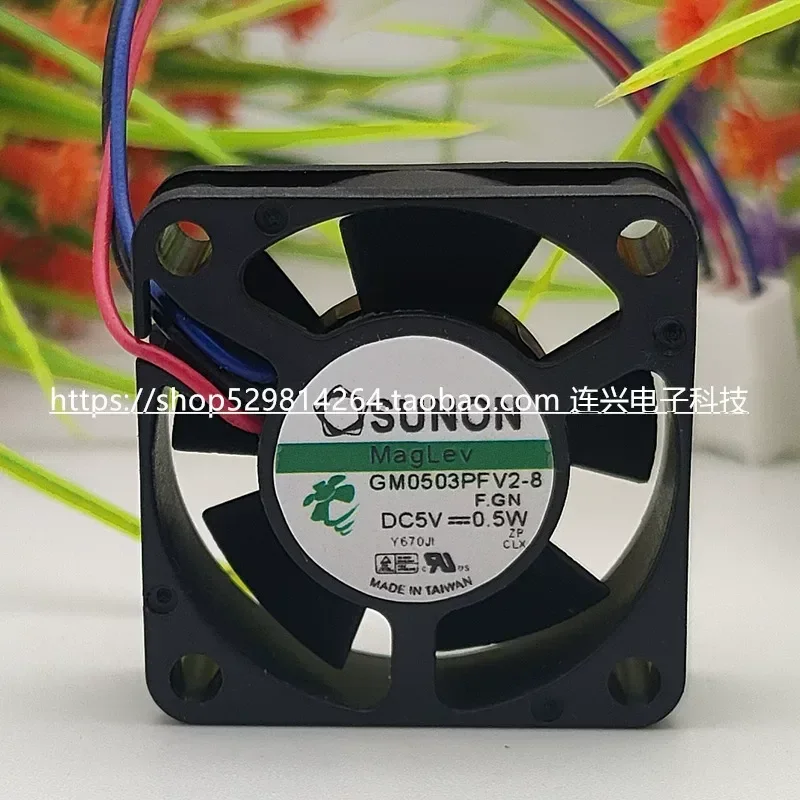 for SUNON for Jianzhun GM0503PFV2-8 3010 5V 0.5W Cooling Fan for Set Top Box Chassis