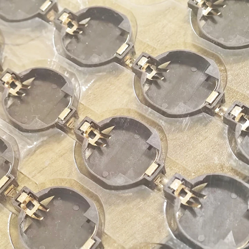 5PCS/LOT BS-10 CR2032 3V Environment-friendly horizontal patch gold-plated button battery holder