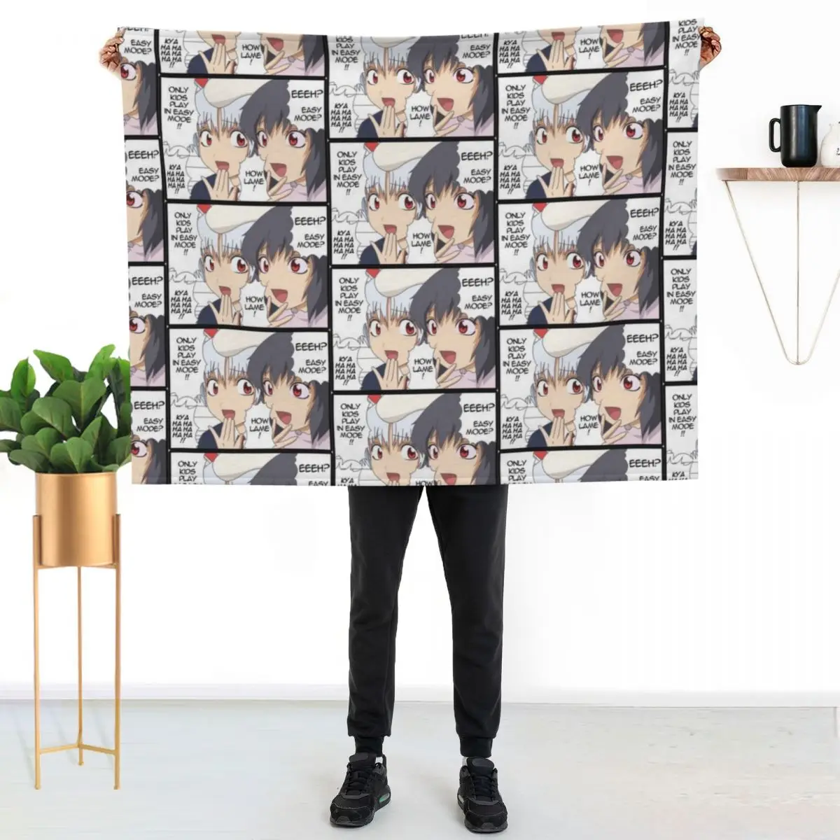 Touhou bunnies laugh at your lack of skills Inaba Tewi, Reisen Udongein Inaba Throw Blanket Plaid anime Soft Beds Blankets