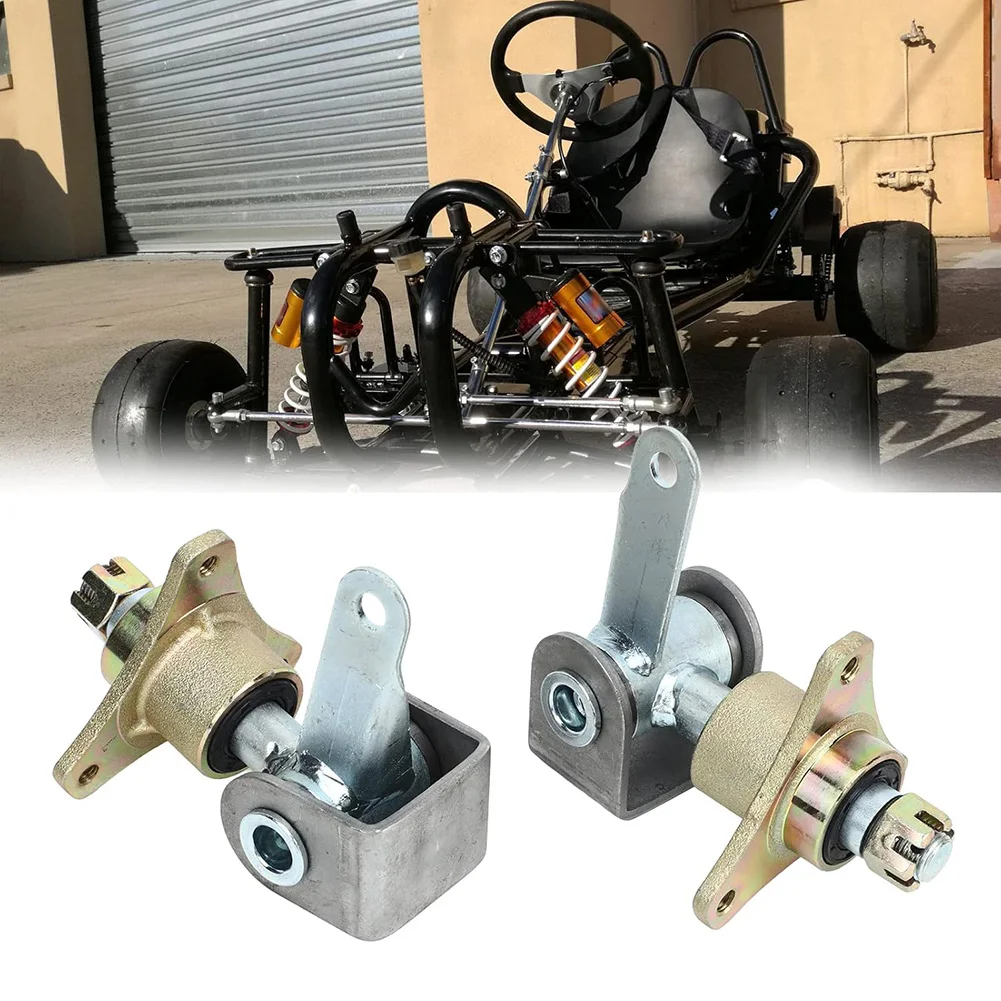 

15mm Front Wheel Hubs Steering Spindle Wheel Rear Axle Hub 6in Tires Front Wheel Knuckle Spindle 3 Stud Wheel Hub Kit