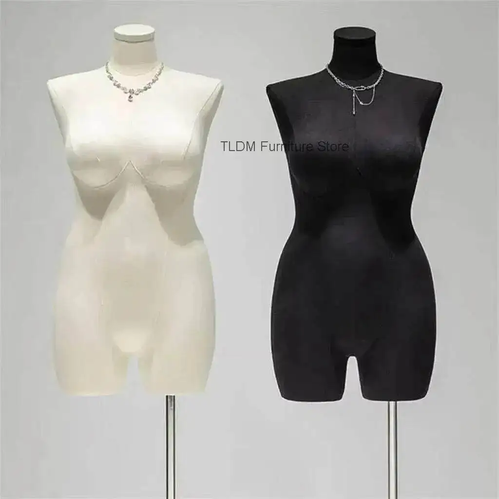 Display Female Bust Mannequin Large Window Size Fat Mannequins Props Clothing Women's Store Clothing Store Model Display Stand Z