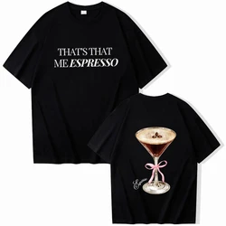 Sabrina Carpenter Espresso Album T-Shirts Sabrina Carpente Merch Harajuku O-Neck Short Sleeve Shirts Unisex 61595