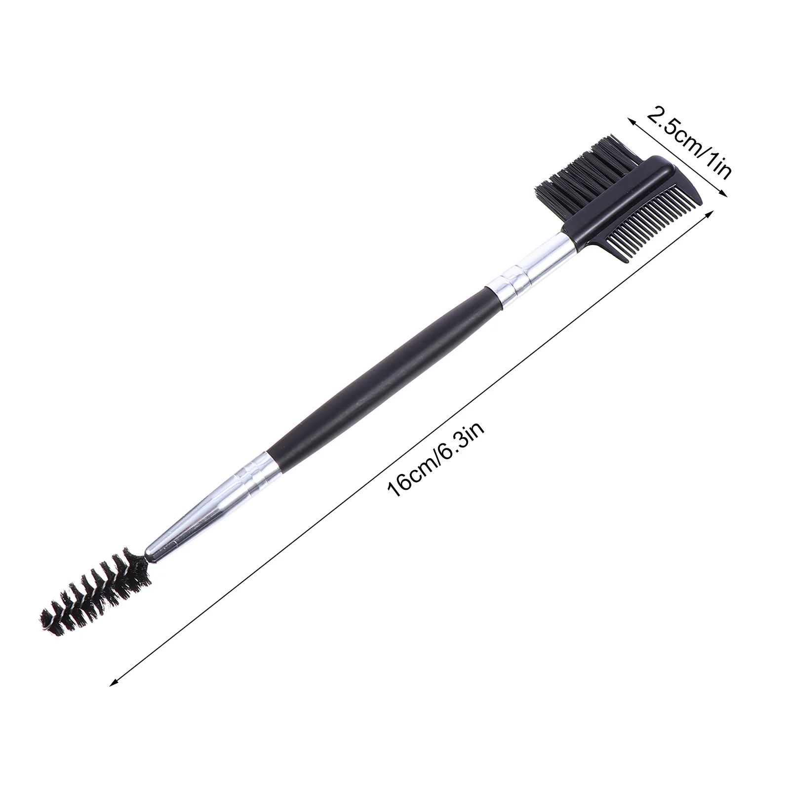 6 szt. Dwustronnych szczoteczek do modelowania brwi z końcówką w kształcie grzebienia do precyzyjnego nakładania makijażu i rozczesywania rzęs, zestaw idealny w podróży.