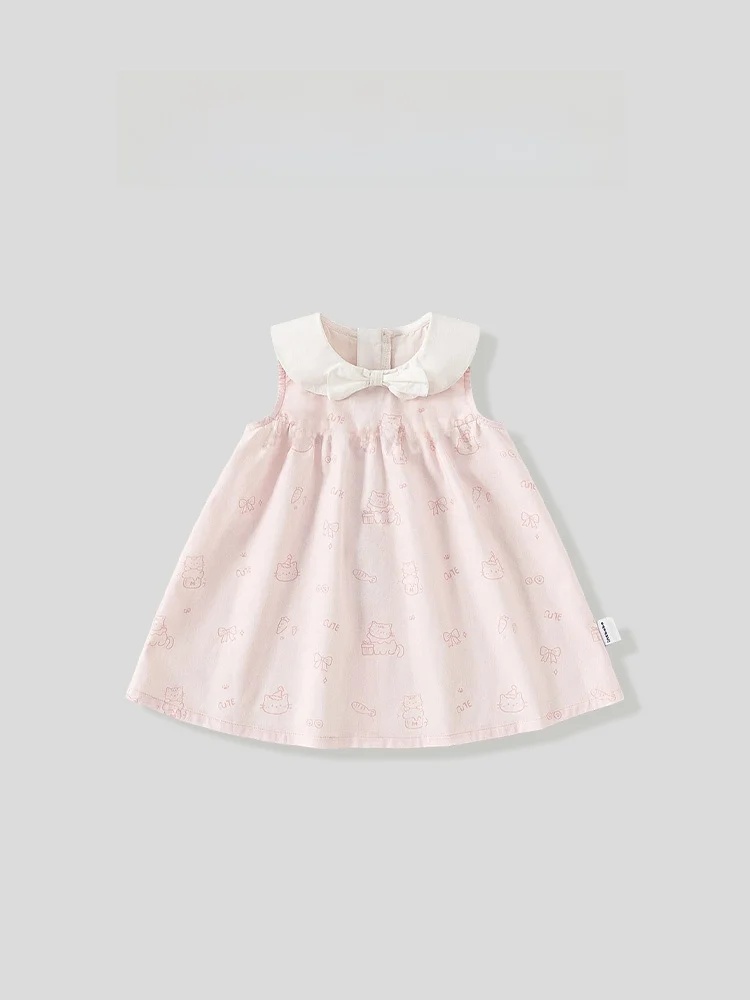 robe-de-princesse-sans-manches-a-col-de-poupee-motif-dessin-anime-pour-filles-en-tissu-doux-taille-mi-haute-ideale-pour-l'ete-et-le-quotidien