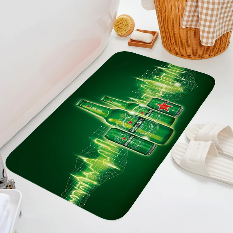 Custom Washable Non-slip Kitchen Rug S-Heinekens Anime Carpet Sleeping Room Rugs Floor Mats for Home Decorations Rug Bath Mat