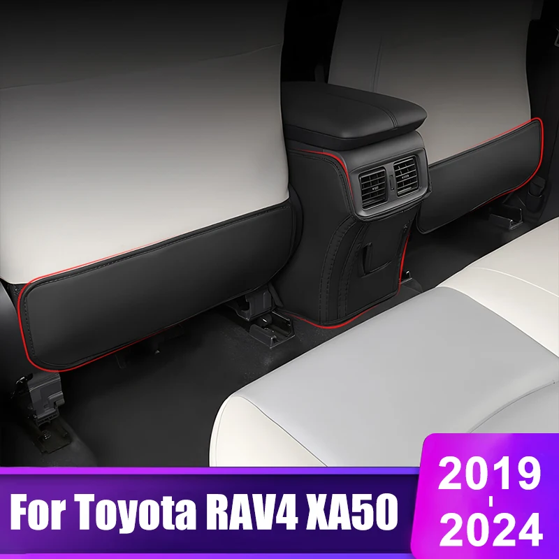 

For Toyota RAV4 XA50 2019 2020 2021 2022 2023 2024 Hybrid Car Seat Back Protect Cover Children Baby Kick-Proof Mat Accessories