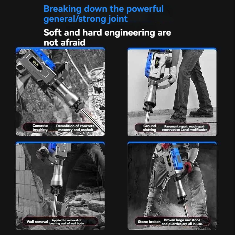 Demolition Jack Hammer Concrete Breaker Electric Hammer For Demolition, Trenching, Chipping