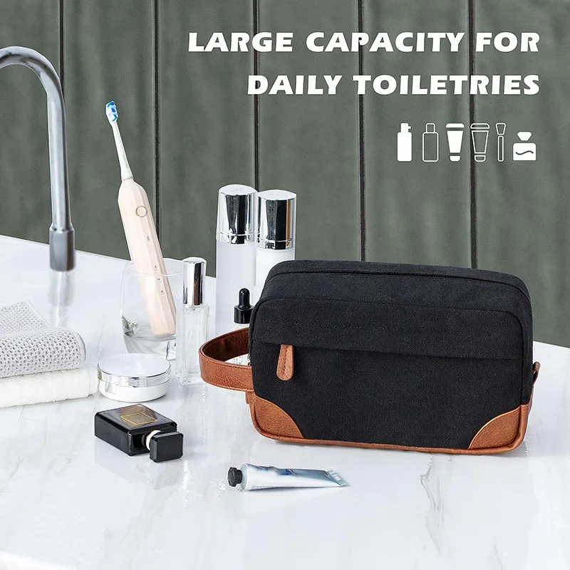 Multi Pockets Portal Toiletry Bag For  Men Travel Essentials Makeup Bag Waterproof Hanging Bag Cosmetic Makeup Organizer Bag