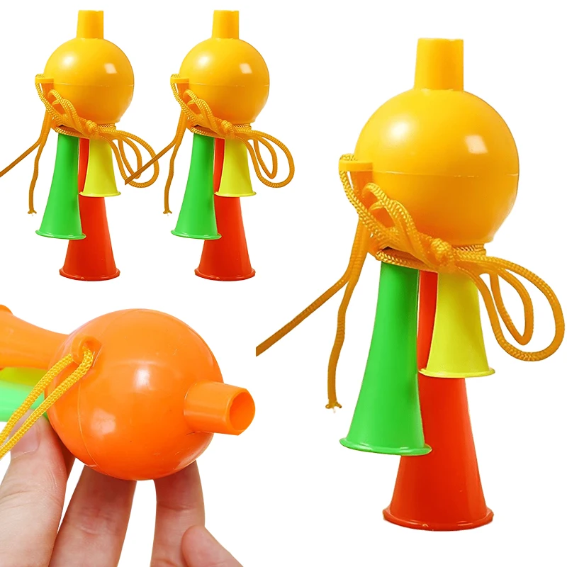 5-10 pièces/paquet Cornes de cheerleading en plastique colorées, accessoires sonores pour matchs de football, récompenses et cadeaux pour événements sportifs ZYF