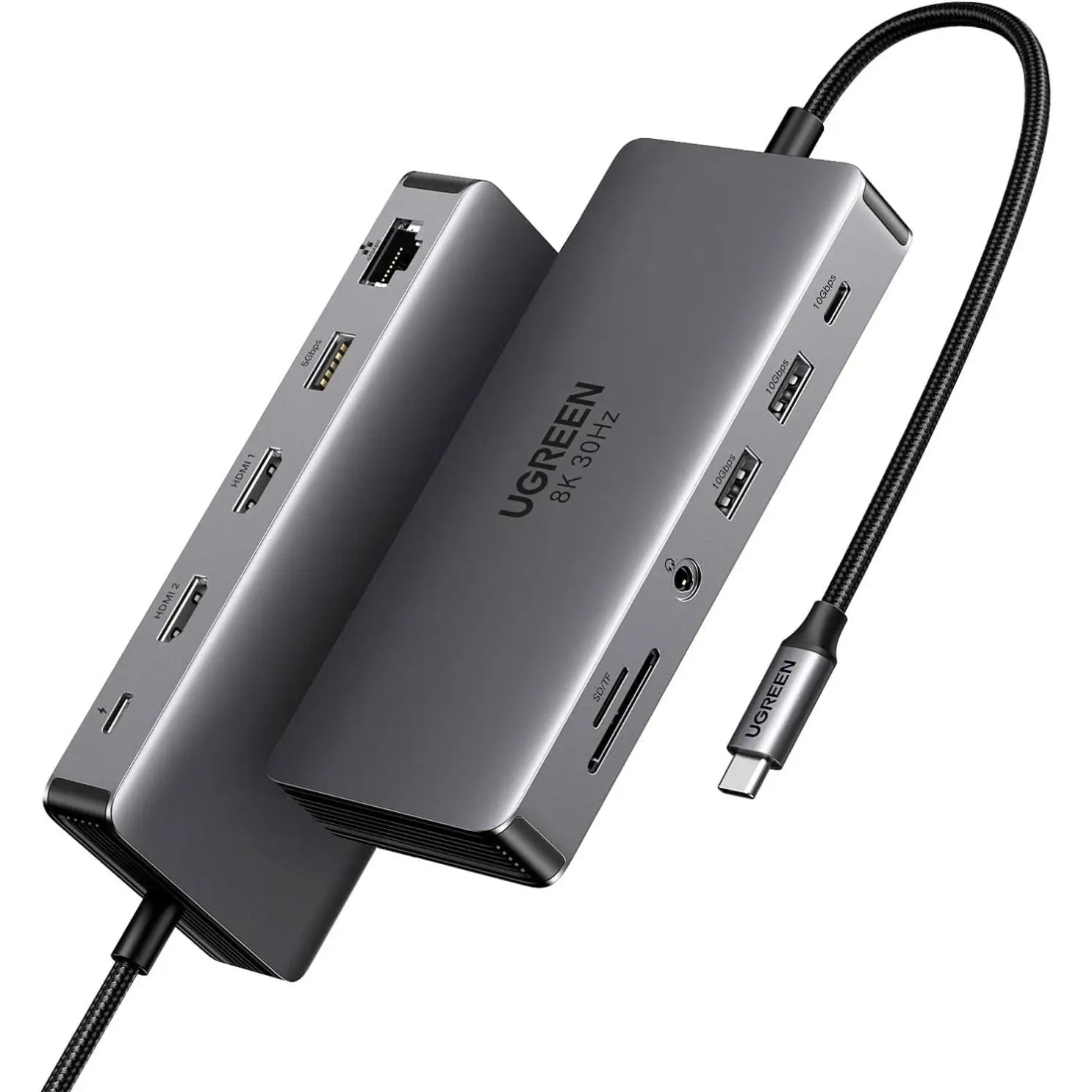 UGREEN Revodok Pro 211 Laptop Docking Station 11 in 1 USB C Dock Dual  10Gbps Data Port 100W PD Gigabit Ethernet