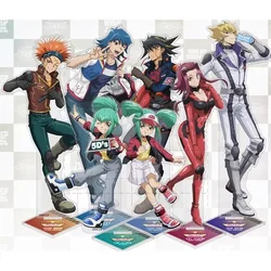 Anime Yu-Gi-Oh! 5D's Acrylic Stand Doll Game Fudo Yusei JACK ATLAS Crow Hogan Kiryu Kyosuke Figure Model Plate Cosplay Toy Gift