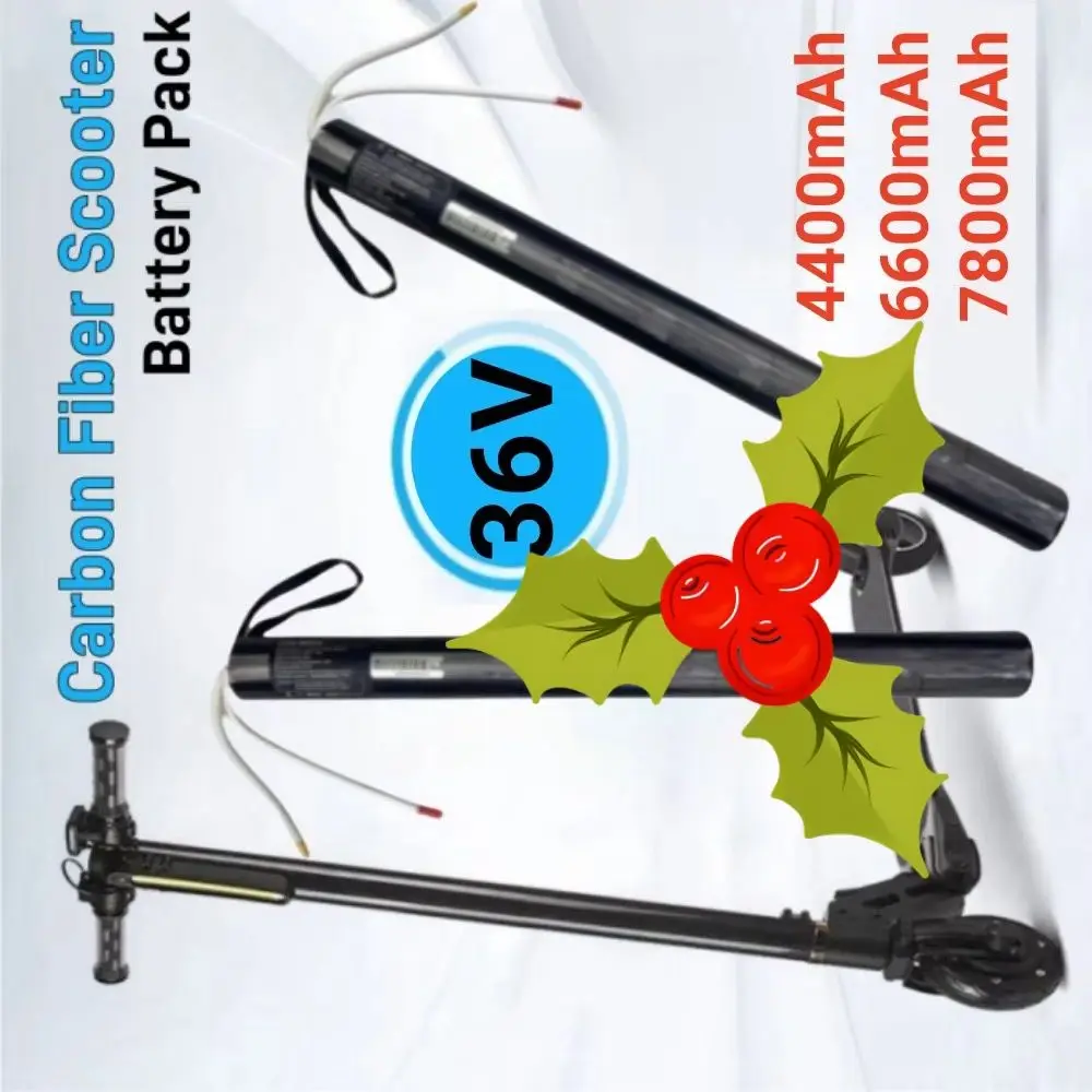High-Capacity 36V Battery for Carbon Fiber Scooter 4400mAh 6600mAh 7800mAh 10s3p High-Output Battery Pack