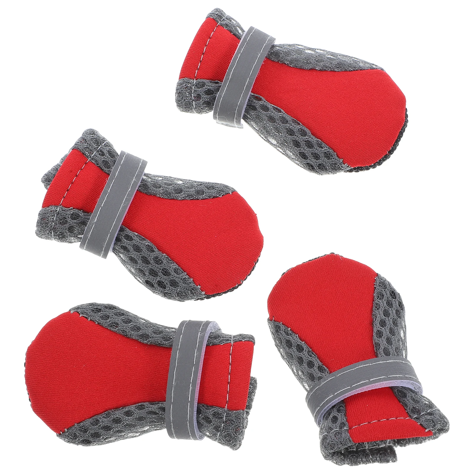 

4 Pcs Puppy Mesh Foot Cover Doggy Shoes Non Slip Boots for Small Dogs Hundeschuh
