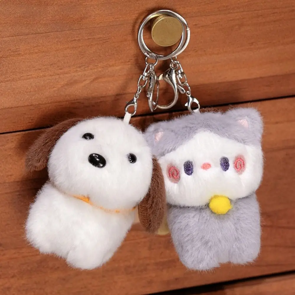 

Bag Hanging PP Cotton Capybara Plush Pendant Cartoon Korean Style Kitten Doll keychain 10cm Lovely Puppy Plush Toy Children Toys