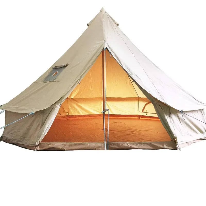 

2026 Large Room Family Yurt Tent With Cotton Canvas Outdoor Camping Bell Tent