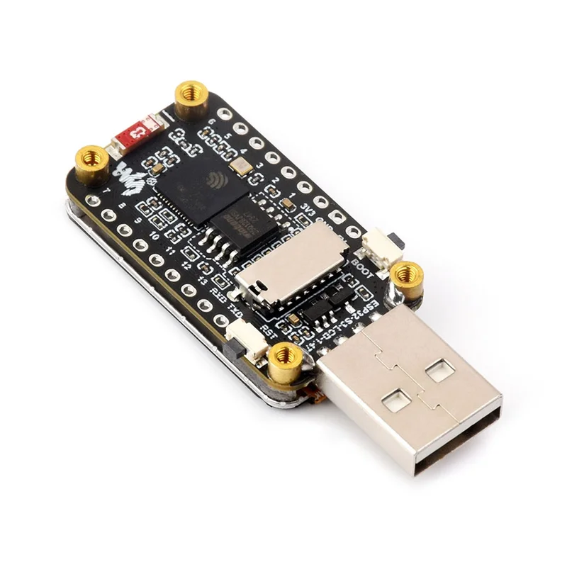 AA60-ESP32-S3 Papan Pengembangan Layar 1.47 Inci Resolusi 172X320 Wifi Dual-Core & Bluetooth Mendukung LED RGB
