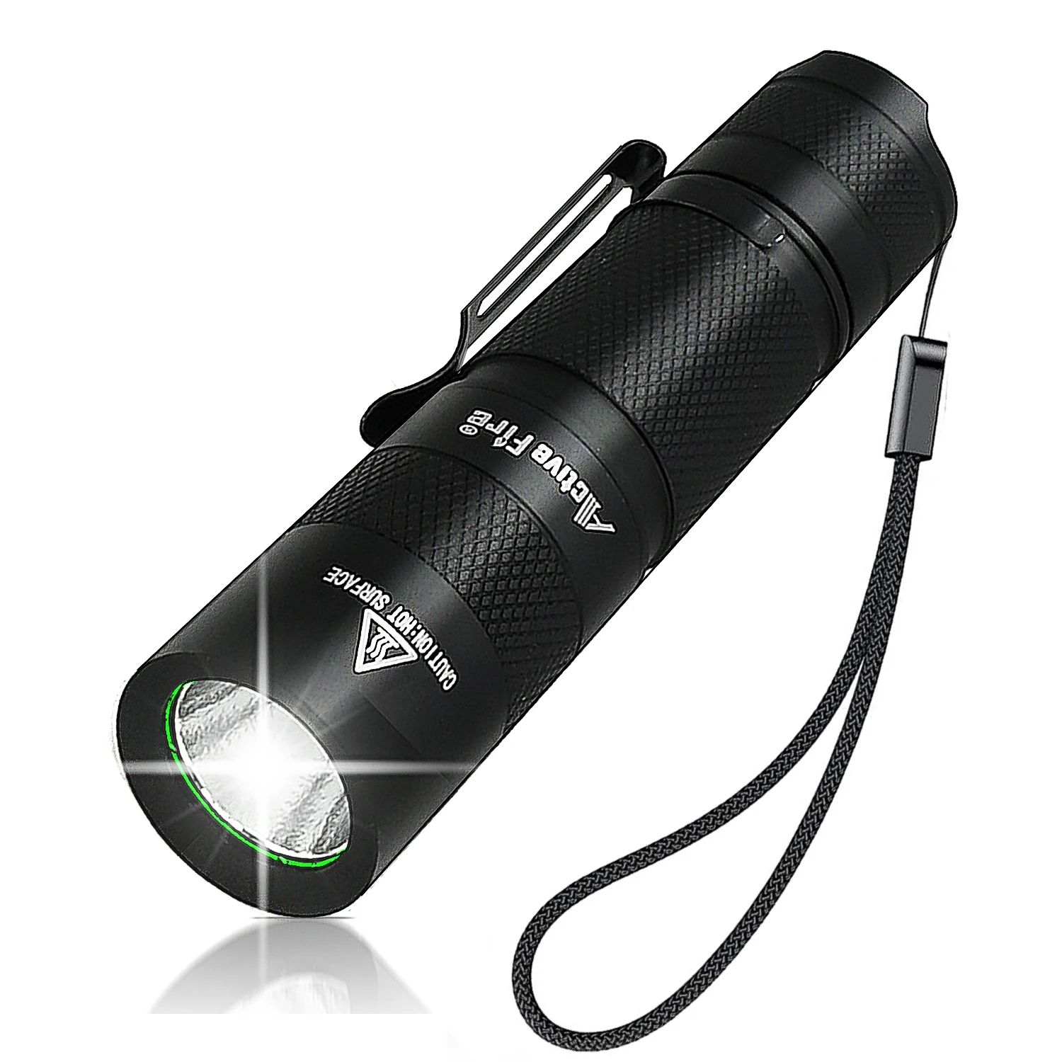 Mini AA Pen Pocket Torch, Super Bright Lumen Waterproof Keychain LED Torch, Handheld Torch with Clip, Powered by AA or 14500