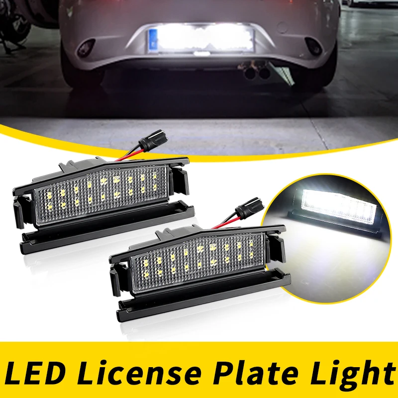 2pcs LED Number Backlight For Mazda MX-5 Miata MK4 Mazda 2 Harchback MK3 Rear License Plate Lights Canbus Accessory D09H-51-270A