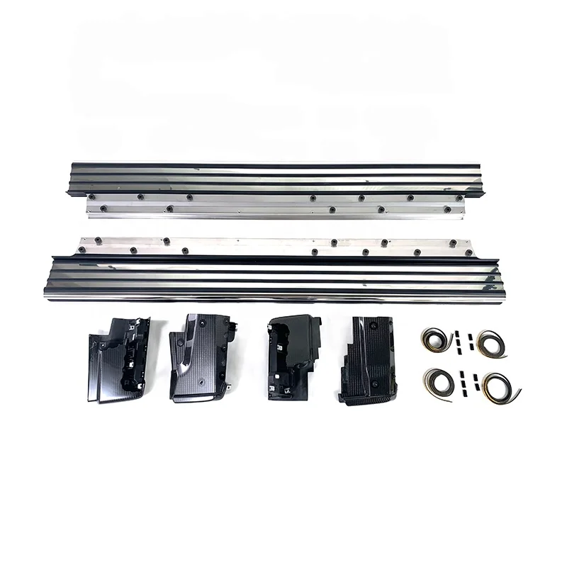 G Class W464 4X4 Style Side Step with Dry Carbon Fiber Corners High Quality Aluminum Alloy Side Foot Pedal