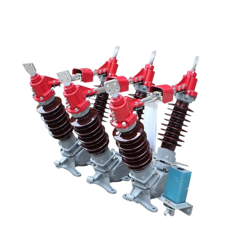 GW5 - 40.5/630 A high voltage disconnector, outdoor 35KV anti-fouling type column grounding knife gate for wind power