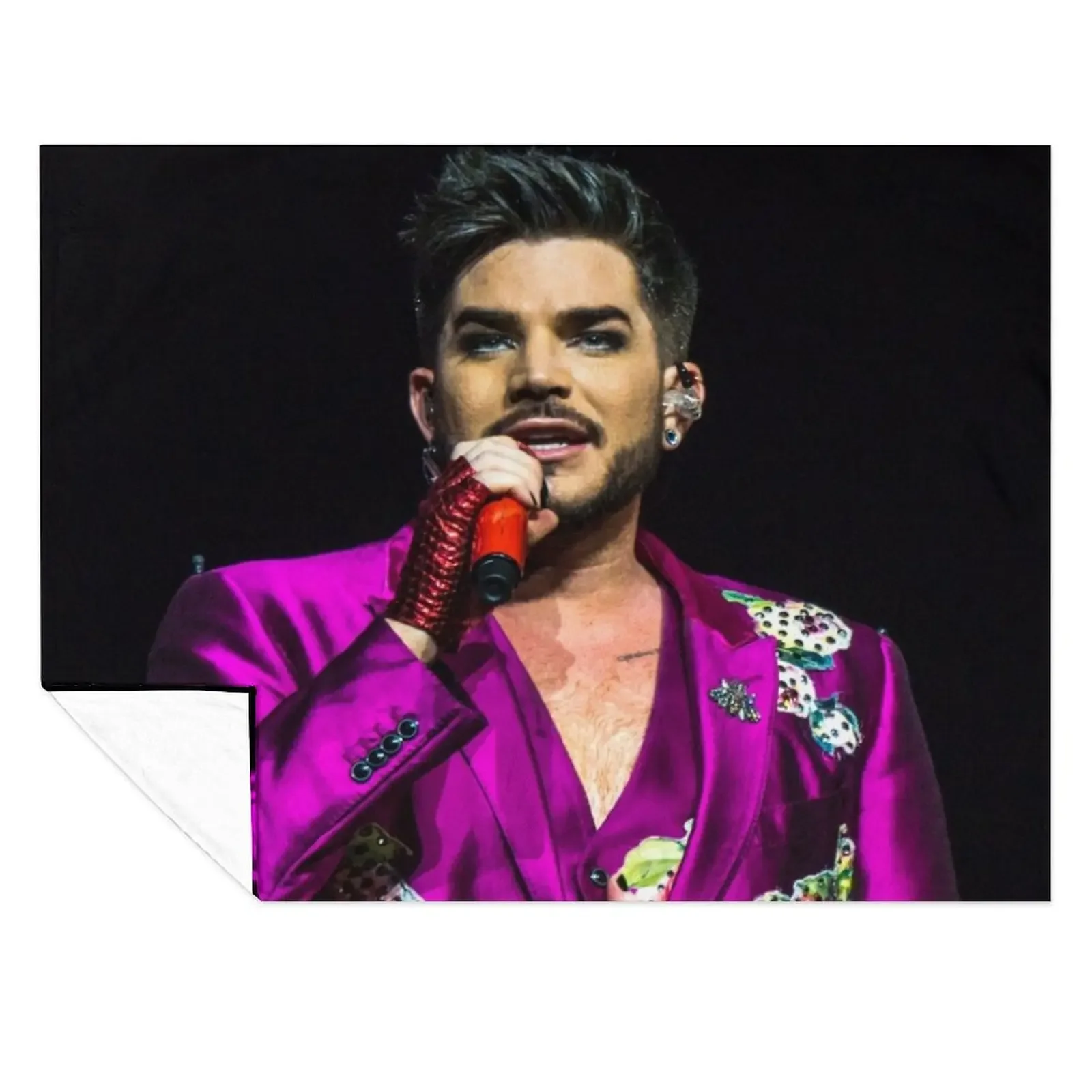 

Adam Lambert Throw Blanket Sleeping Bag Large For Decorative Sofa funny gift Blankets