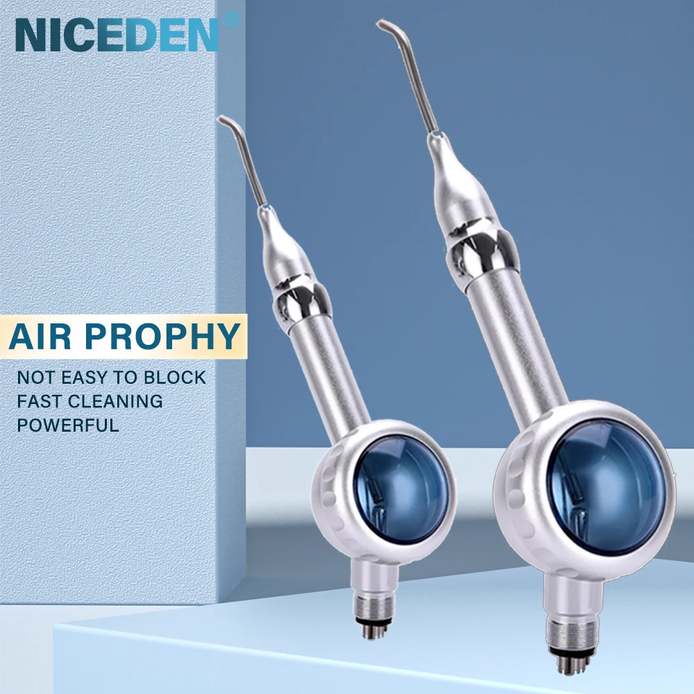 Teeth Whitening/CleaningPolisher Jet Oral Hygiene NICEDEN Sandblasting g u n  Metal/Plastic Version 2/4 Hole