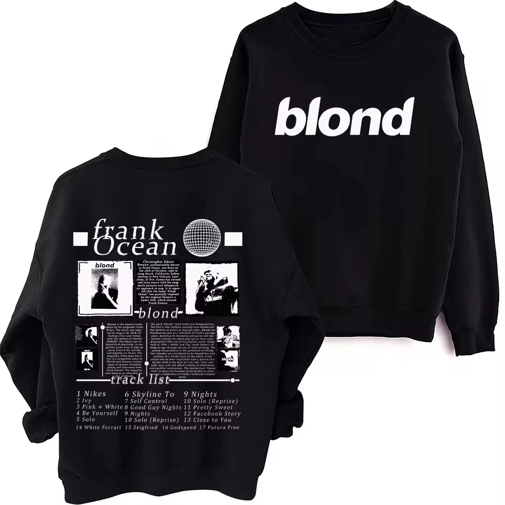 Spring and Autumn New Frank Ocean Blond 2024 Sweatshirt Women\'s Harajuku Crew Neck Long Sleeve Fashion Sweater