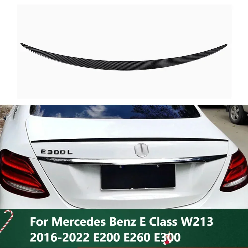 

New！For Mercedes Benz E Class W213 2016-2022 E200 E260 E300 AMG Style Sedan 4 Door Tuning Rear Trunk Lid Boot Ducktail Spoiler W