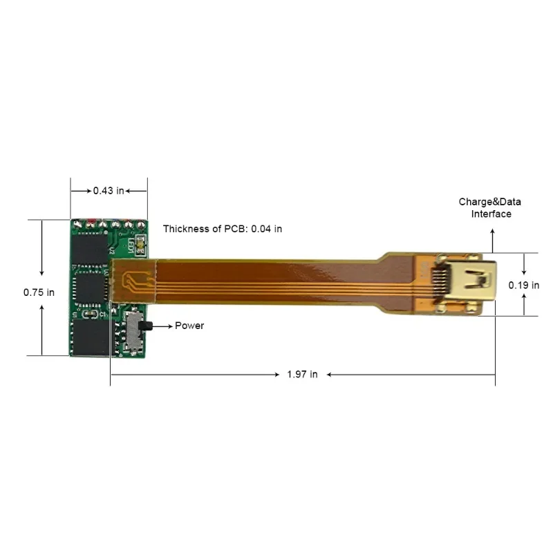 

MSR014 Устройство считывания магнитных карт толщиной 3 мм 1 2 3 дорожки