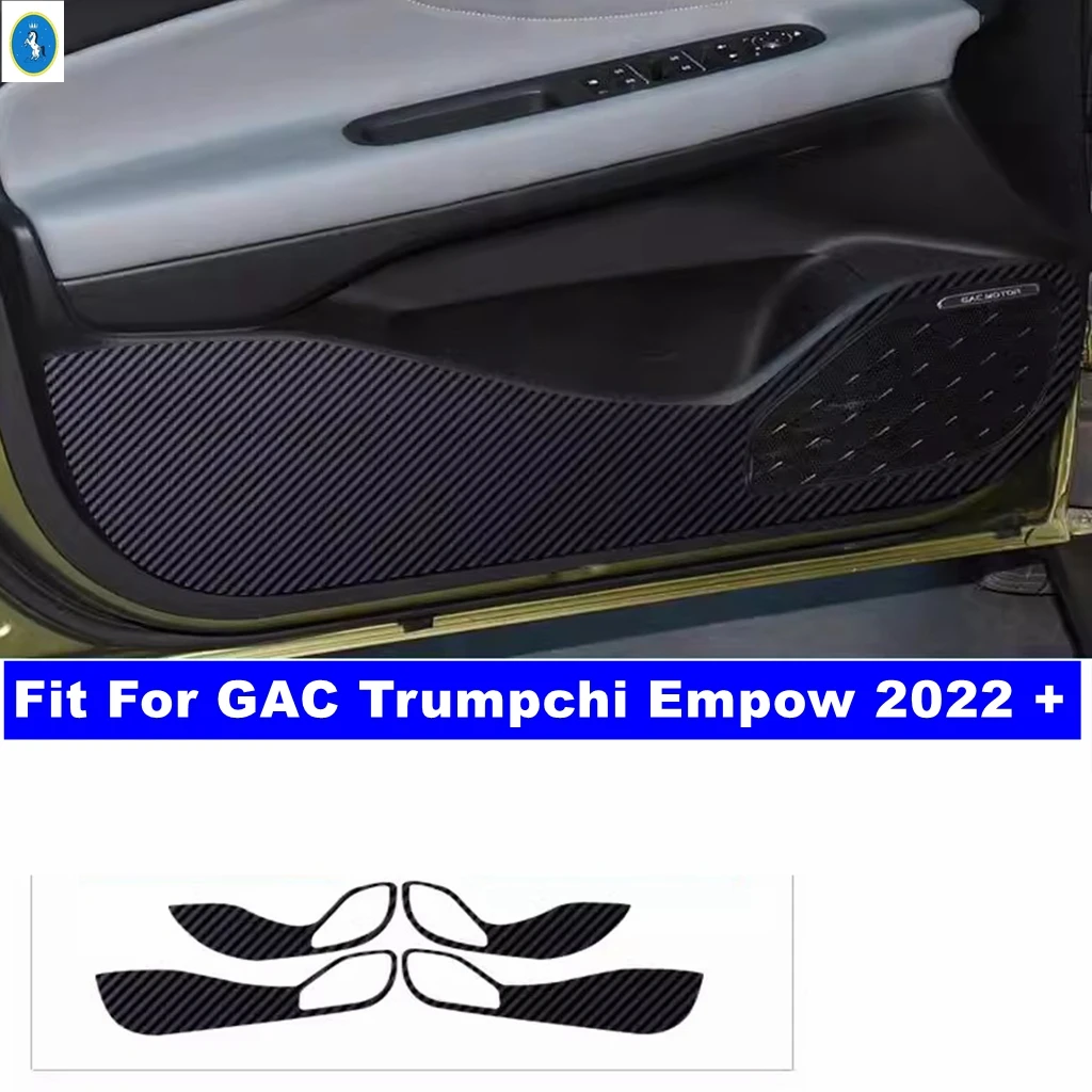 

For GAC Trumpchi Empow 2022 2023 Car Door Anti Kick Pad Protection Side Edge Film Carbon Fiber Stickers Accessories Interior Kit