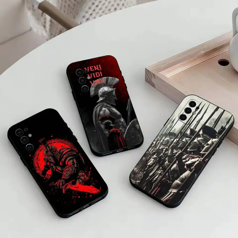 G-Gladiator B-Black  Phone Case Black Silicone Soft For Samsung S25,S24,S21,S22,S23,S30,Ultra,S20,Plus,Fe,Lite