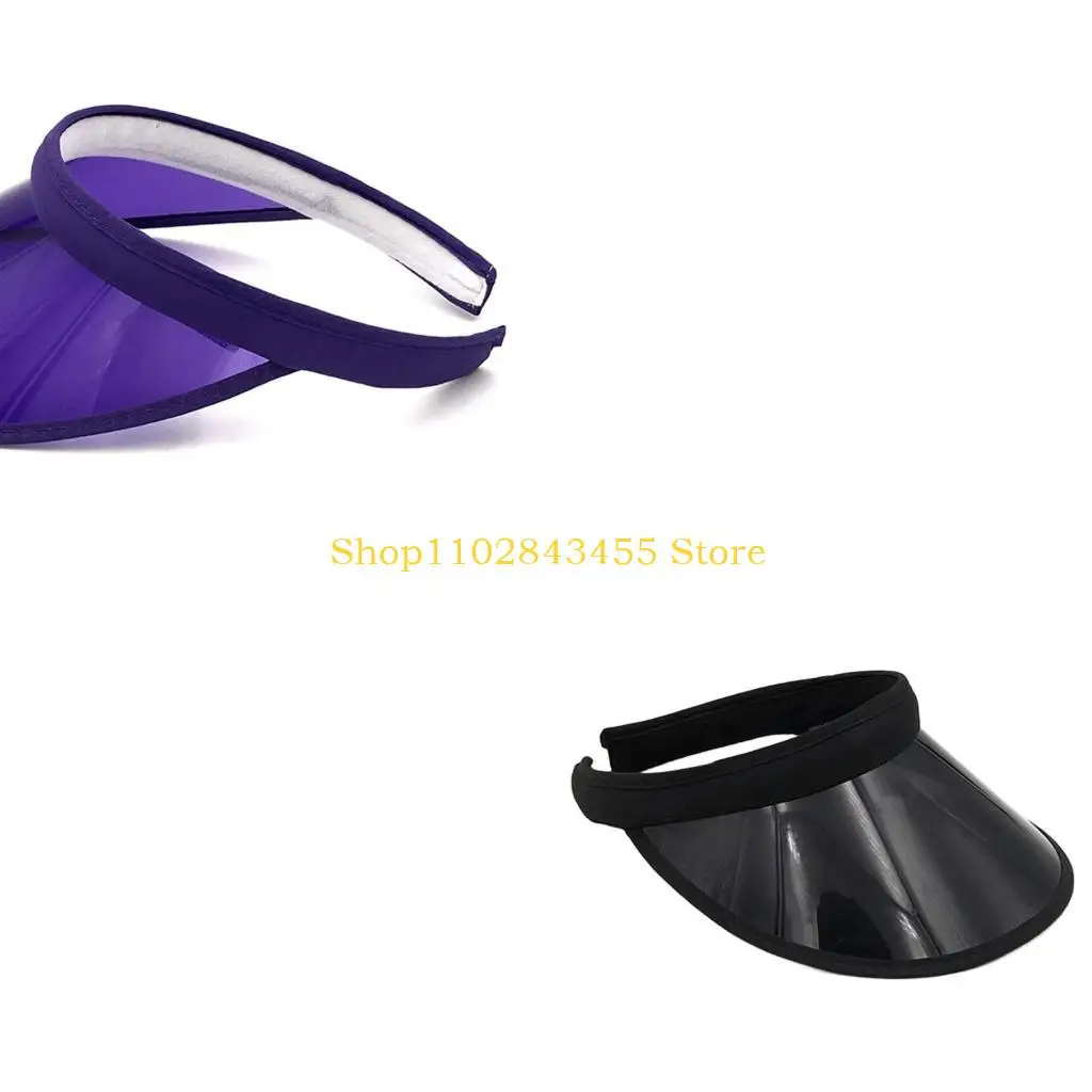 49MC Clear Visors Clear Colored Plastic SunVisor Uv Protections Women Visors Hat Women SunHat Summer SunVisor Golf Visors