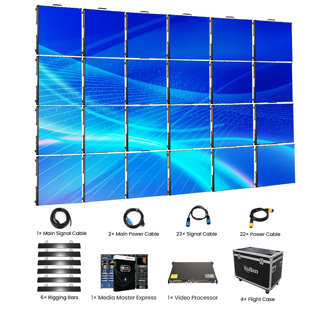 

High Resolution Full Color Wedding LED Screen Concert Stage Background Video Wall P3 P4.81 Outdoor LED Display