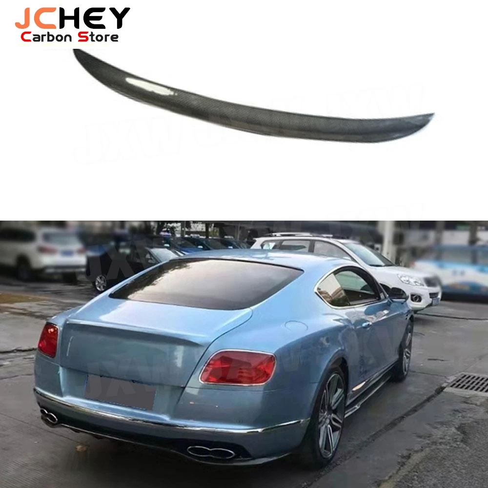 

JCHEY Carbon Fiber Car Duckbill Rear Trunk Wing Spoiler For Bentley Continental GT W12 2015-2017 2018-2021 Rear Spoiler FRP