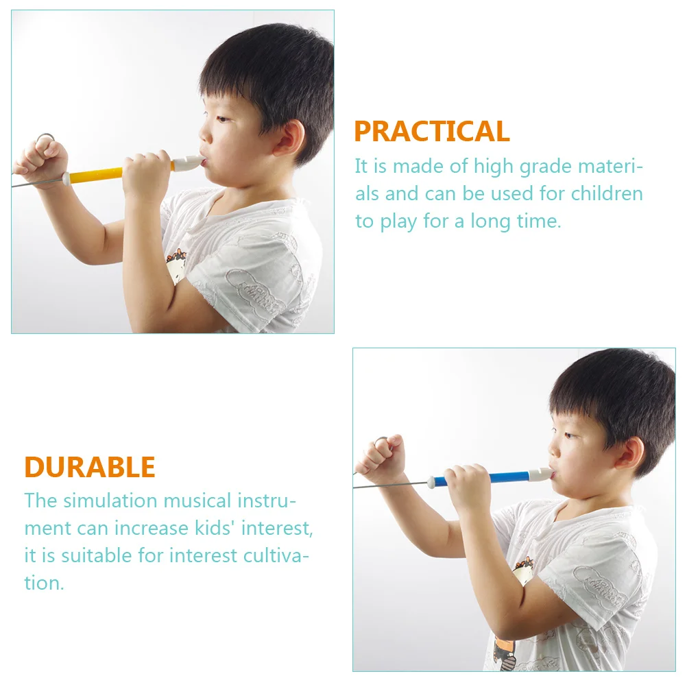 2 Pieces Push-pull Flute Toy Musical Instrument Slide Whistle Plaything Toys Children Childrens Blowing Interesting Kids Funny